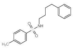 4-methyl-N-(4-phenylbutyl)benzenesulfonamide结构式
