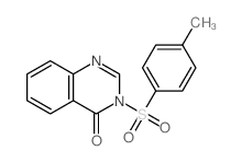 3-(4-methylphenyl)sulfonylquinazolin-4-one structure