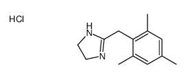 4,5-dihydro-2-[(2,4,6-trimethylphenyl)methyl]-1H-imidazole monohydrochloride structure