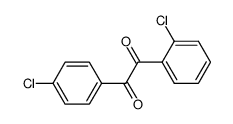 1-(2-chlorophenyl)-2-(4-chlorophenyl)ethane-1,2-dione结构式