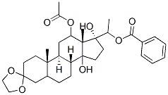 12-Acetyloxy-20-benzoyloxy-14,17-dihydroxypregnan-3-one ethylene acetal picture