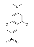 3,5-dichloro-N,N-dimethyl-4-(2-nitroprop-1-enyl)aniline结构式