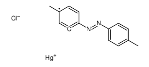 chloro-[5-methyl-2-[(4-methylphenyl)diazenyl]phenyl]mercury Structure