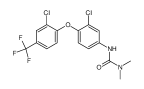 3-[3-Chloro-4-(2-chloro-4-trifluoromethyl-phenoxy)-phenyl]-1,1-dimethyl-urea结构式