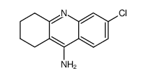 6-chloro-1,2,3,4-tetrahydroacridin-9-ylamine结构式