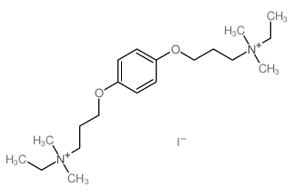 p-DI-3-DIMETHYLAMINOPROPOXYBENZENE DIETHIODIDE结构式