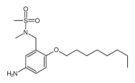 N-[(5-amino-2-octoxyphenyl)methyl]-N-methylmethanesulfonamide结构式