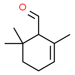 2,6,6-Trimethyl-2-cyclohexen-1-carboxaldehyde structure