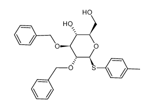 p-tolyl 2,3-di-O-benzyl-1-thio-β-D-glucopyranoside Structure