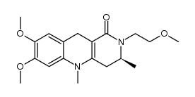 (3S)-2-(2-methoxyethyl)-3,5-dimethyl-7,8-dimethoxy-1-oxo-1,2,3,4,5,10-hexahydrobenzo[b]-1,6-naphthyridine结构式