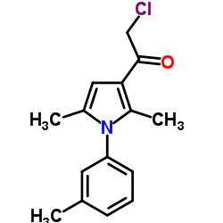 2-chloro-1-[2,5-dimethyl-1-(3-Methylphenyl)-1H-pyrrol-3-yl]ethan-1-one Structure