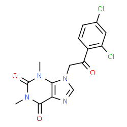 1H-Purine-2,6-dione,9-[2-(2,4-dichlorophenyl)-2-oxoethyl]-3,9-dihydro-1,3-dimethyl- picture