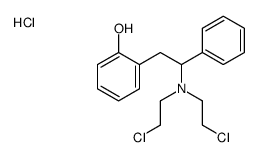 2-[2-[bis(2-chloroethyl)amino]-2-phenylethyl]phenol,hydrochloride Structure