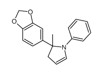 2-(1,3-benzodioxol-5-yl)-2-methyl-1-phenyl-3H-pyrrole结构式
