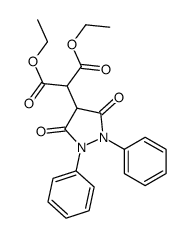 Diethyl 2-(3,5-dioxo-1,2-diphenyl-4-pyrazolidinyl)malonate Structure