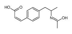 3-[4-(2-acetamidopropyl)phenyl]prop-2-enoic acid Structure