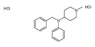 N-benzyl-1-methyl-N-phenylpiperidin-4-amine,dihydrochloride结构式