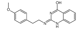 2-[2-(4-methoxyphenyl)ethylamino]-1H-quinazolin-4-one结构式