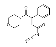 4-morpholin-4-yl-4-oxo-3-phenylbut-2-enoyl azide Structure