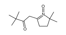 1-(5,5-dimethyl-1-oxy-4,5-dihydro-3H-pyrrol-2-yl)-3,3-dimethyl-butan-2-one Structure