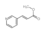 methyl (E)-3-pyridin-3-ylprop-2-enoate结构式