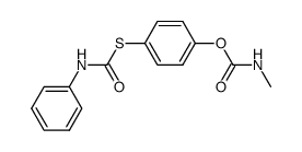 Methyl-carbamic acid 4-phenylcarbamoylsulfanyl-phenyl ester Structure