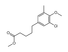 methyl 5-(3-chloro-4-methoxy-5-methylphenyl)pentanoate Structure