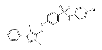 N-(4-chloro-phenyl)-4-(3,5-dimethyl-1-phenyl-1H-pyrazol-4-ylazo)-benzenesulfonamide Structure