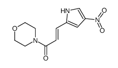 1-morpholin-4-yl-3-(4-nitro-1H-pyrrol-2-yl)prop-2-en-1-one结构式