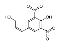 4-(3-hydroxyprop-1-enyl)-2,6-dinitrophenol结构式