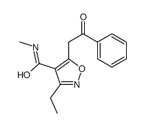 3-ethyl-N-methyl-5-phenacyl-1,2-oxazole-4-carboxamide Structure