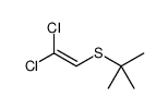 2-(2,2-dichloroethenylsulfanyl)-2-methylpropane结构式
