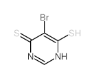 4(3H)-Pyrimidinethione, 5-bromo-6-mercapto- Structure
