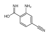 Benzamide, 2-amino-4-cyano- (9CI)结构式