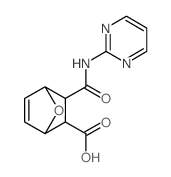 5-(pyrimidin-2-ylcarbamoyl)-7-oxabicyclo[2.2.1]hept-2-ene-6-carboxylic acid结构式