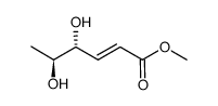 methyl (4R,5S,E)-4,5-dihydroxyhex-2-enoate结构式