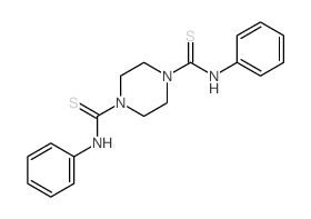 N,N-diphenylpiperazine-1,4-dicarbothioamide structure