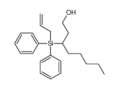 3-[diphenyl(prop-2-enyl)silyl]octan-1-ol Structure