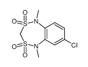 7-chloro-1,5-dimethyl-1,5-dihydro-benzo[1,3,4,7]dithiadiazepine 2,2,4,4-tetraoxide Structure