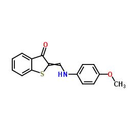 2-[(4-methoxyanilino)methylidene]-1-benzothiophen-3-one Structure