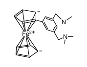 (η5-C5H5)Fe[η5-C5H4(1-C6H3(CH2NMe2)2-3,5)] Structure