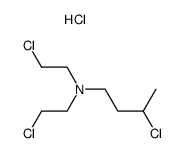 bis-(2-chloro-ethyl)-(3-chloro-butyl)-amine, hydrochloride结构式