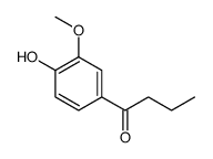 1-(4-羟基-3-甲氧基苯基)丁-1-酮结构式