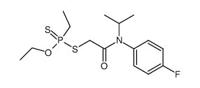 Ethyl-phosphonodithioic acid O-ethyl ester S-{[(4-fluoro-phenyl)-isopropyl-carbamoyl]-methyl} ester结构式