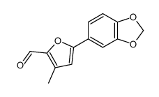 5-(1,3-benzodioxol-5-yl)-3-methylfuran-2-carbaldehyde Structure