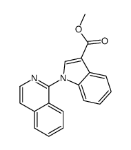 methyl 1-isoquinolin-1-ylindole-3-carboxylate结构式