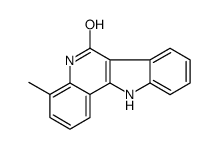 4-methyl-5,11-dihydroindolo[3,2-c]quinolin-6-one结构式