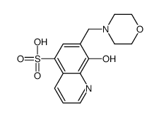 8-hydroxy-7-(morpholin-4-ylmethyl)quinoline-5-sulfonic acid Structure