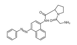 (2S)-1-(2-aminoacetyl)-N-(4-phenyldiazenylnaphthalen-1-yl)pyrrolidine-2-carboxamide Structure