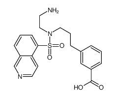 3-[3-[2-aminoethyl(isoquinolin-5-ylsulfonyl)amino]propyl]benzoic acid Structure